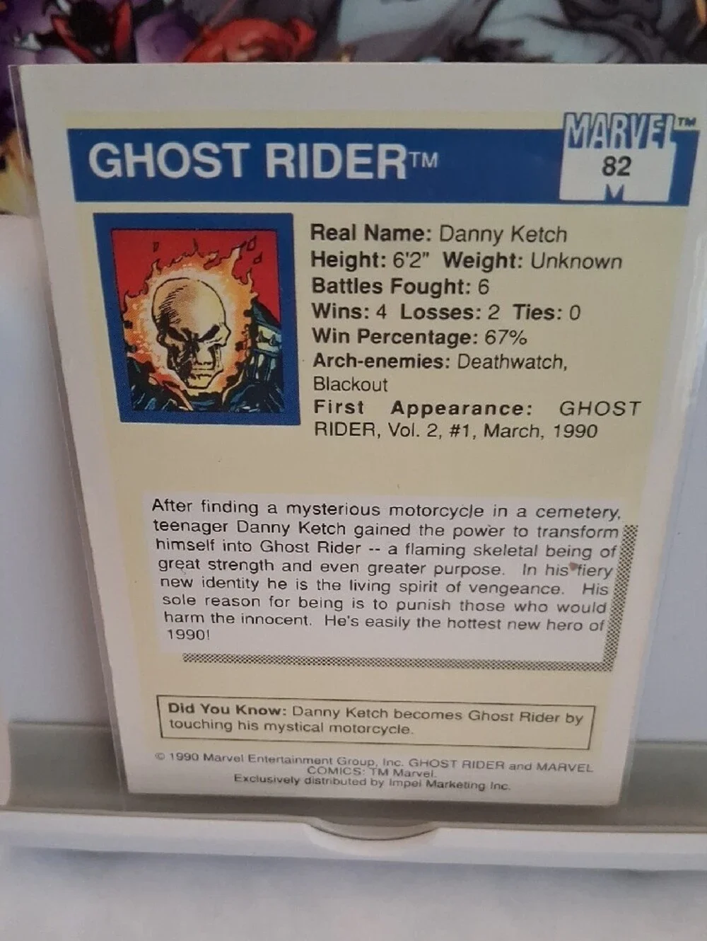 Ghost Rider™ Men's Graphic Jacket - Blue